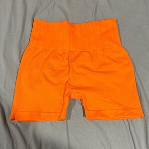 Orange Gym Shorts